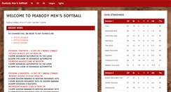 Desktop Screenshot of peabodysoftball.com